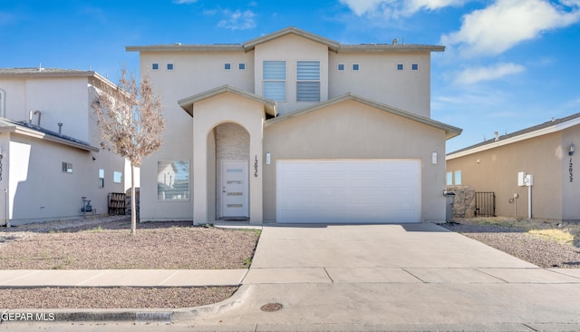 view of front of home featuring a garage