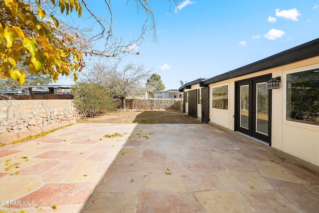 view of patio featuring a fenced backyard