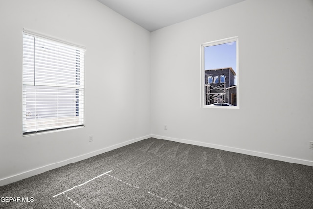 view of carpeted empty room