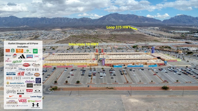 7828 Enchanted View Dr, El Paso, TX 79911 - drone / aerial view of a mountain backdrop
