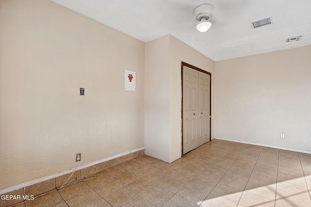 view of tiled spare room