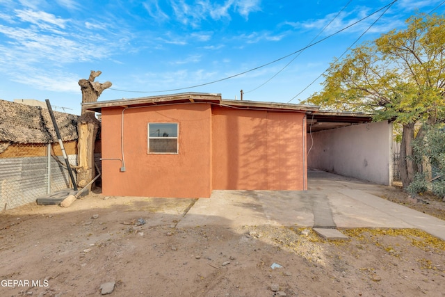 view of back of property