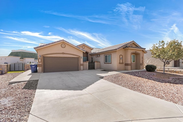 view of front of home featuring a garage