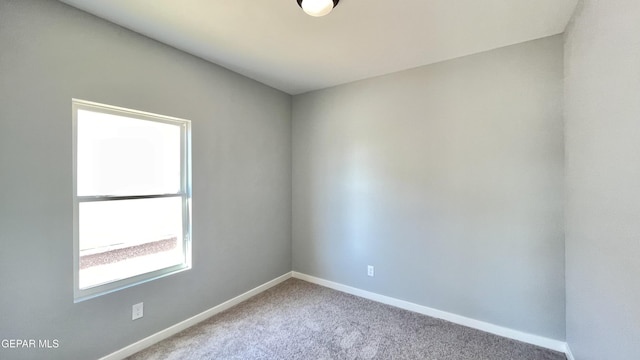 view of carpeted empty room