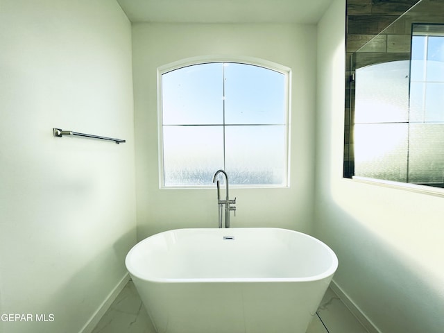 bathroom with a bathtub