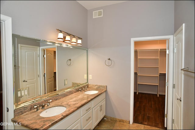 bathroom featuring vanity