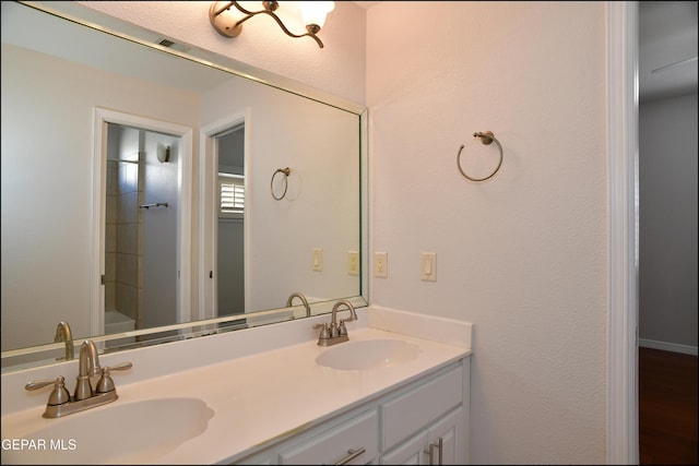 bathroom with vanity