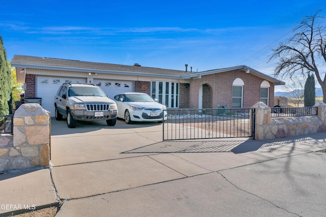 ranch-style house with a garage