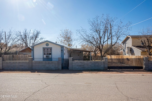 ranch-style home with a carport