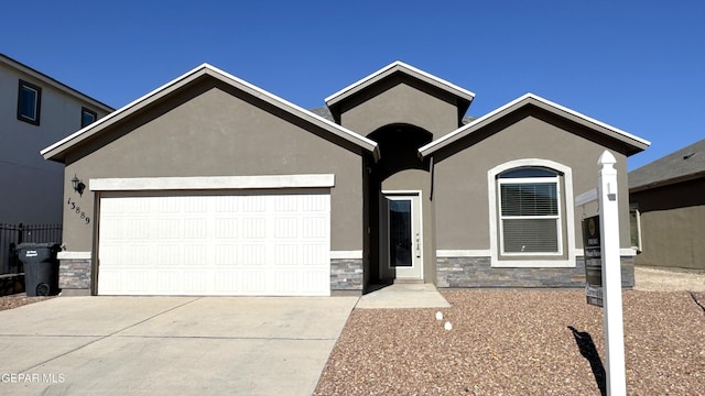 ranch-style house with a garage