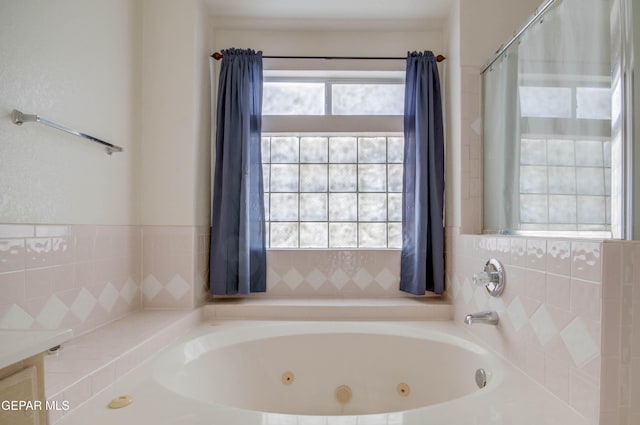 bathroom with a bathtub