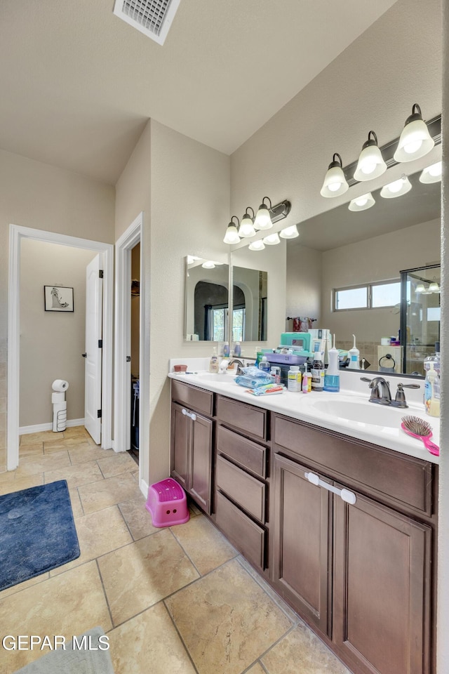 bathroom featuring vanity