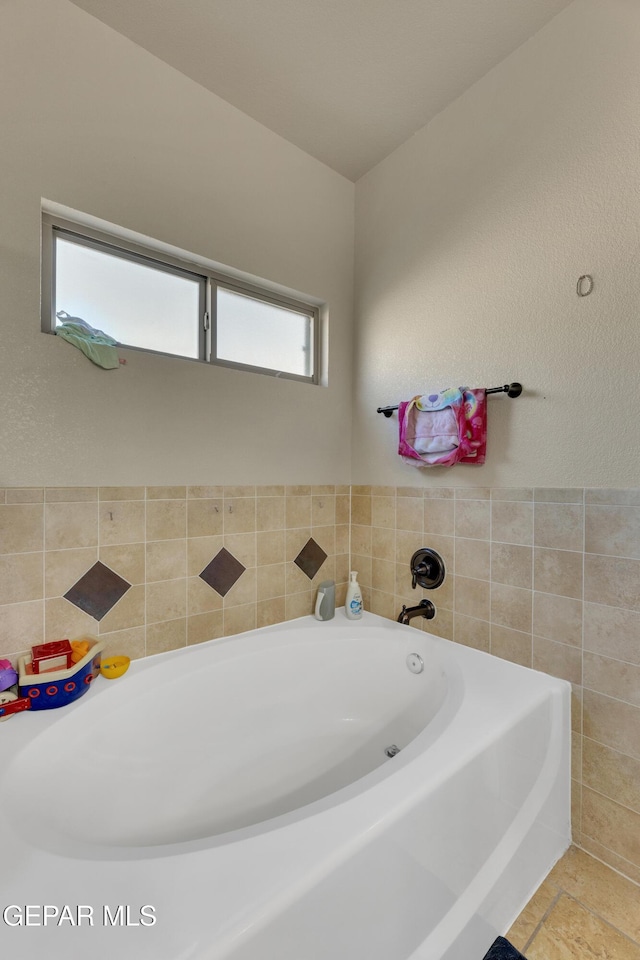 bathroom with a bathing tub