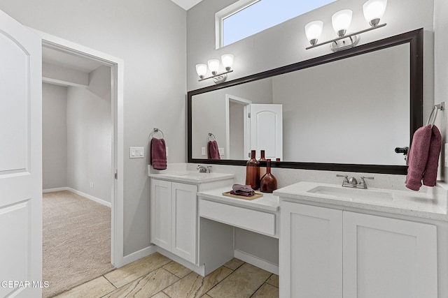 bathroom featuring vanity