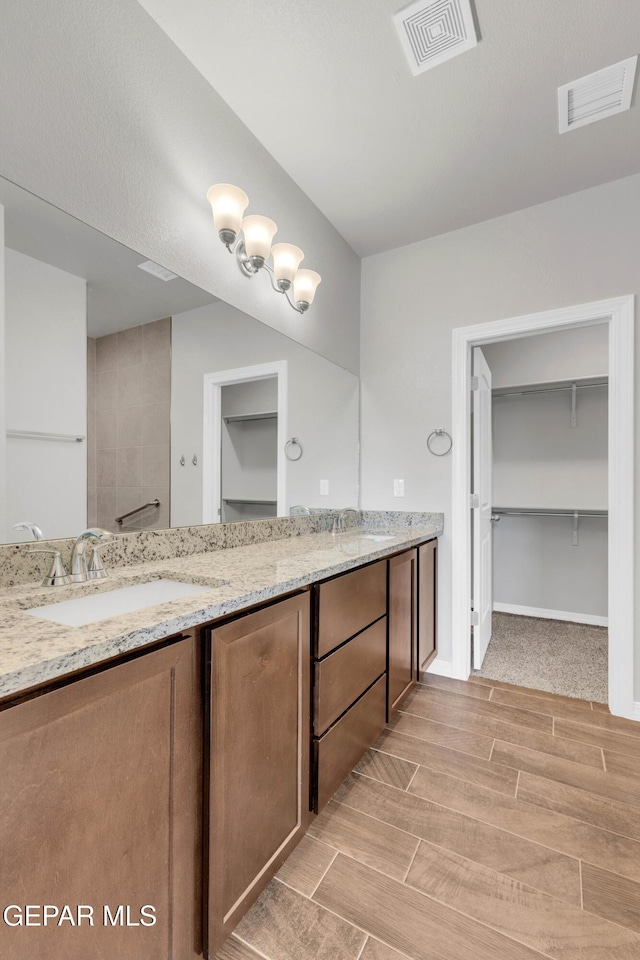 bathroom featuring vanity