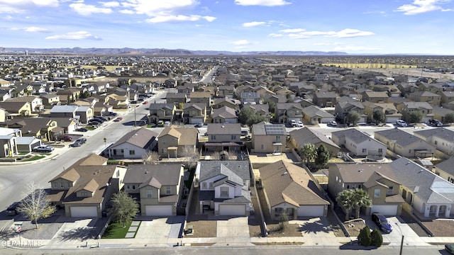 bird's eye view featuring a mountain view