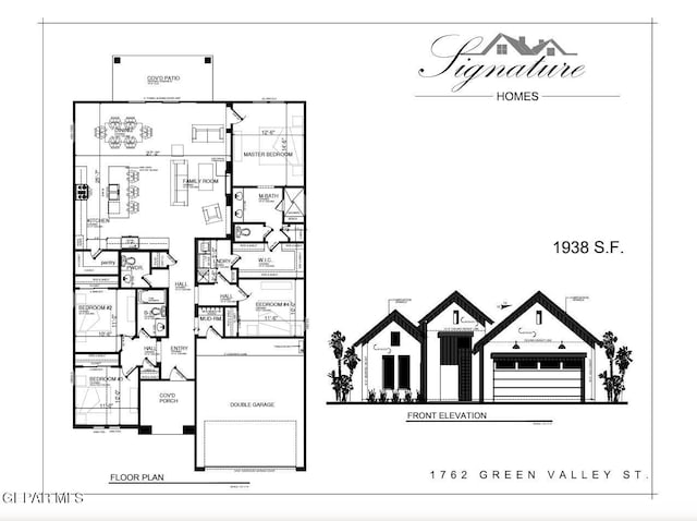 1762 Green Valley St, El Paso, TX 79928 - floor plan / room layout