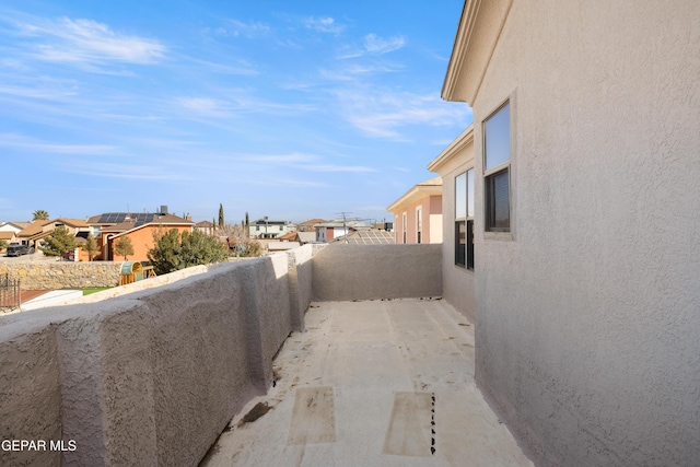 exterior space featuring a balcony