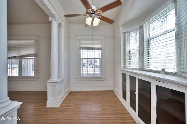 interior space featuring ornate columns and a wealth of natural light