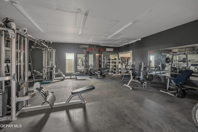 view of workout area