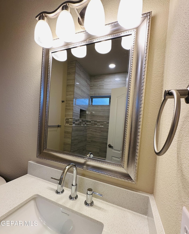 bathroom with vanity