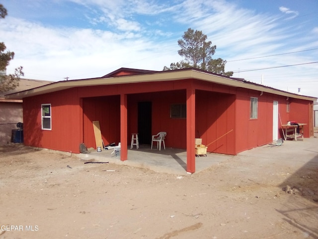 view of rear view of property