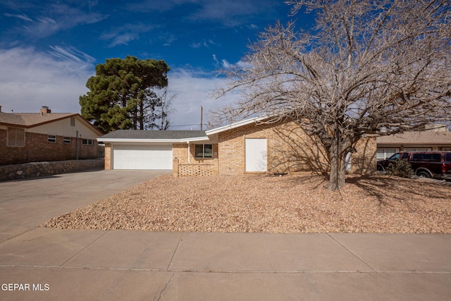 ranch-style home with a garage