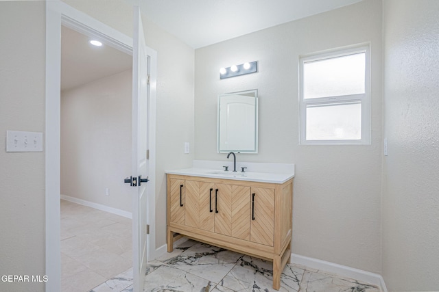 bathroom with vanity