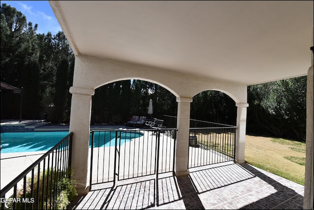 550 Shadow Willow Dr, El Paso, TX 79922 - view of swimming pool with a patio