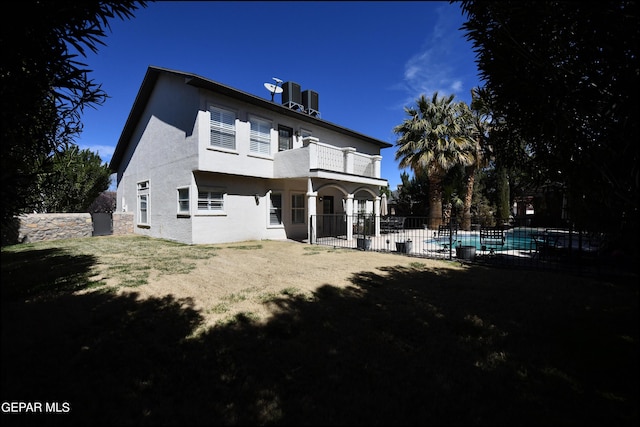 550 Shadow Willow Dr, El Paso, TX 79922 - rear view of property featuring a balcony