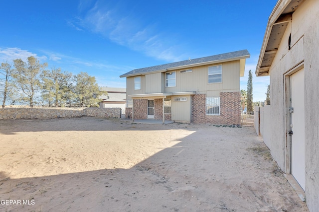 view of back of property