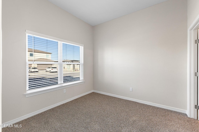 spare room featuring carpet floors