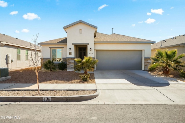 view of front of home featuring a garage