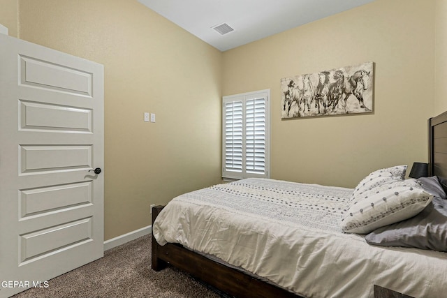 bedroom featuring carpet floors