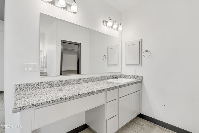 bathroom featuring vanity