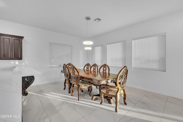 view of dining room