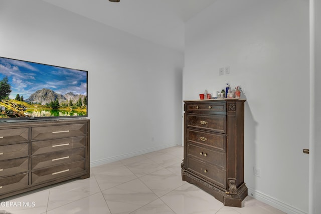 view of tiled bedroom