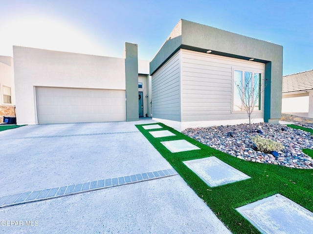 modern home with a garage