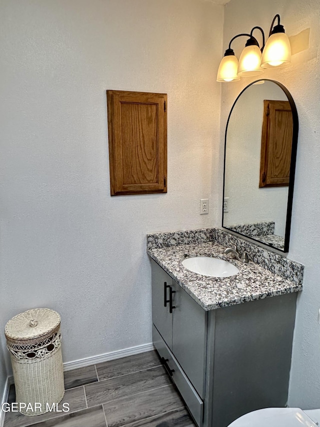 bathroom featuring vanity