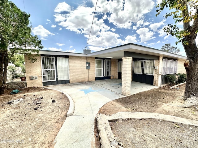 view of front of home