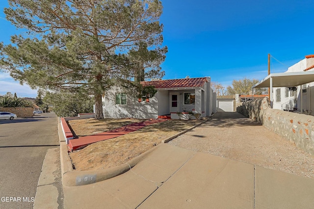 view of front of home featuring a garage