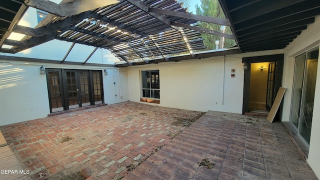 view of patio with french doors