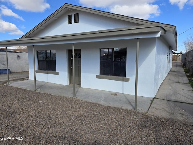 view of back of property