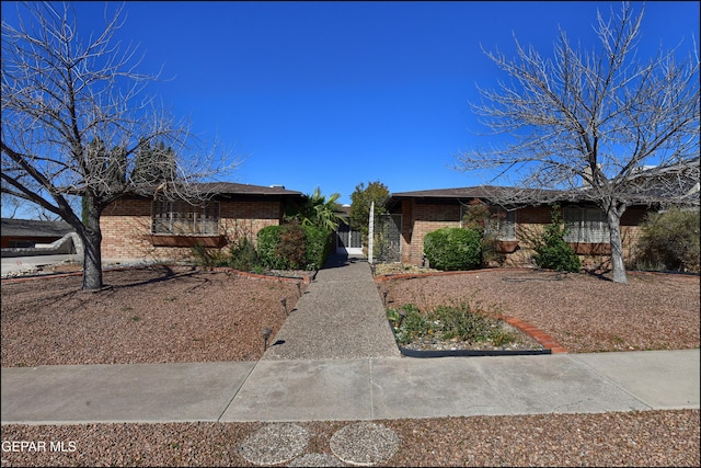 view of ranch-style home