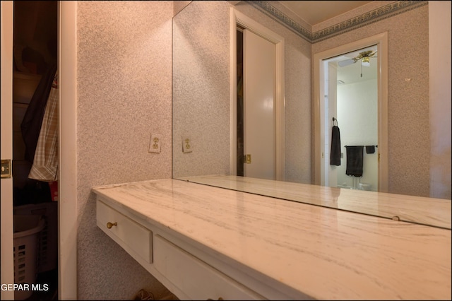 bathroom with vanity