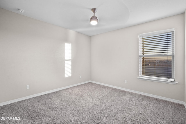 view of carpeted empty room