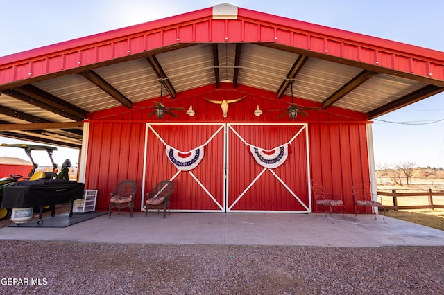 view of outbuilding