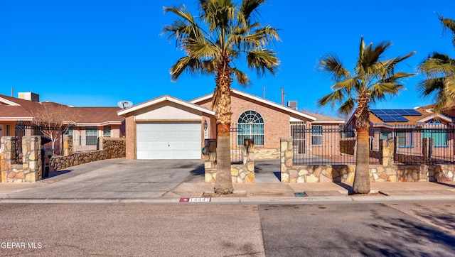 ranch-style house with a garage