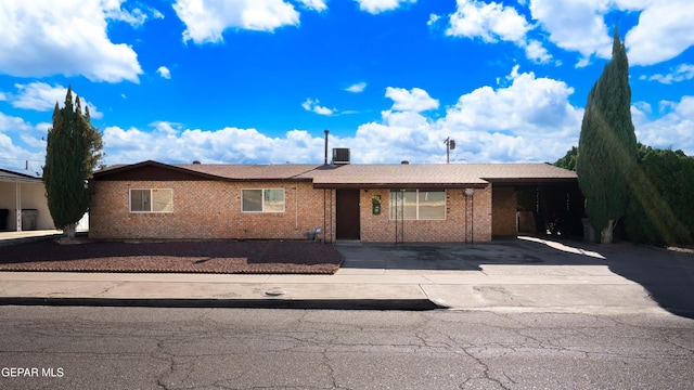 view of ranch-style home