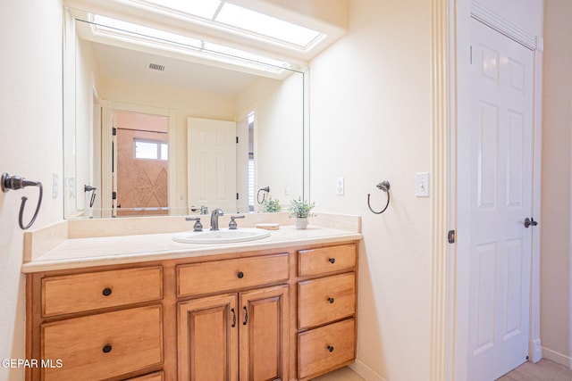 bathroom with vanity